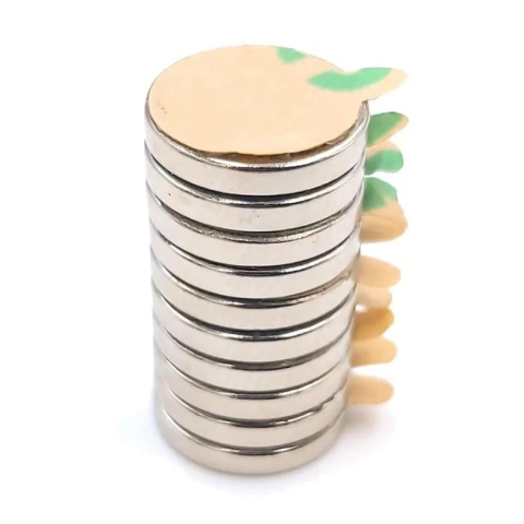 Magneti - Set 10 magneti neodim, autoadezivi, rotunzi, universali, diverse activitati, 8x1 mm
