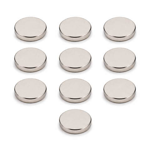 CASA & GRADINA - Set 10 magneti neodim disc 10 x 1.5 mm N48, magneti puternici pentru fixare precisa, electronica si aplicatii tehnice