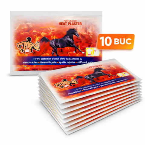 Set 10 plasturi termici cu efect de incalzire, confort si relaxare, utilizare externa, zona musculara si spate, 12x18 cm [2]