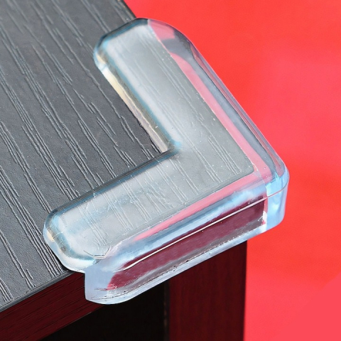 Set 10 protectii pentru colturi mobila, silicon, transparent, pentru siguranta copiilor [2]