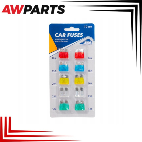 Set 10 sigurante auto tip lama, 10A-30A, pentru autoturisme, kit sigurante electrice auto, multicolor [5]