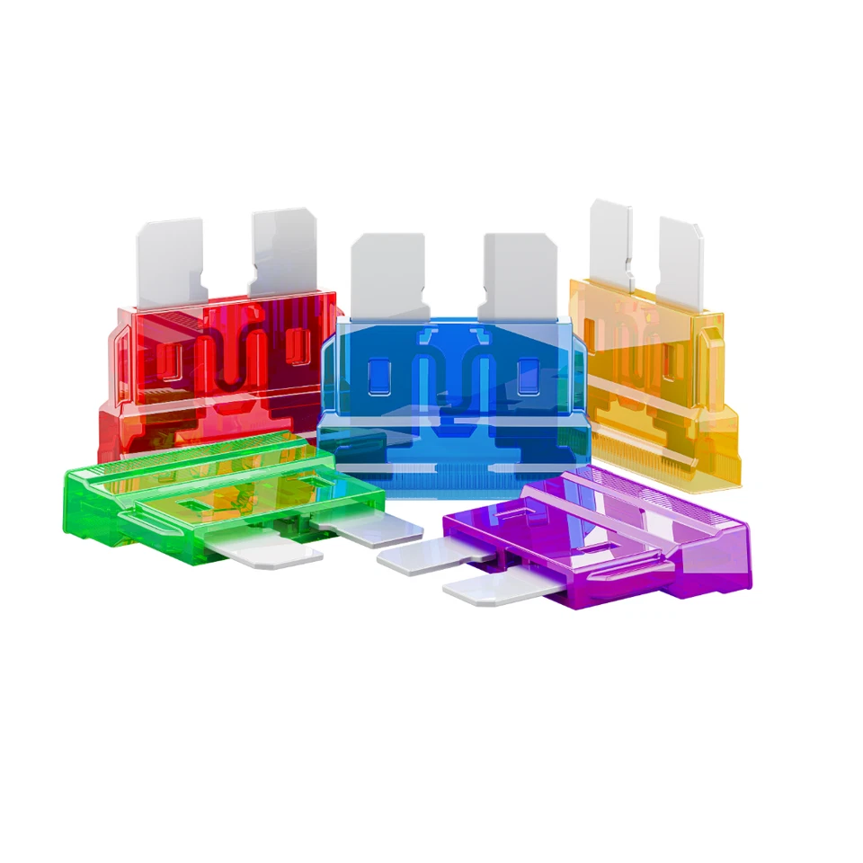 Set 10 sigurante auto tip lama, 10A-30A, pentru autoturisme, kit sigurante electrice auto, multicolor [4]