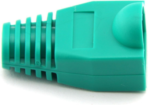Set 10 x mufa + manson de protectie, RJ45, CAT5 CAT6, 8 pini 8P8C, verde [7]