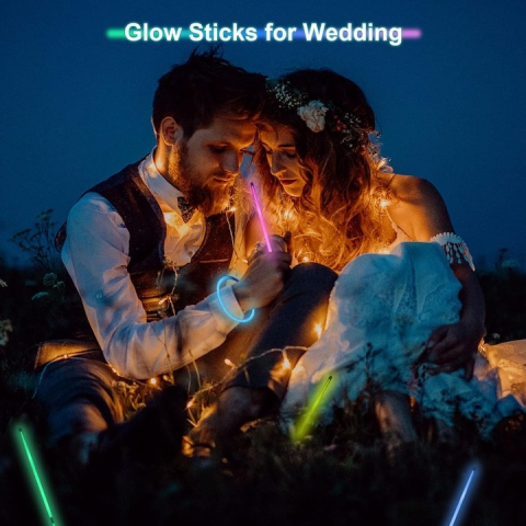 Set 100 bratari luminoase, fosforescent, pentru petreceri, multicolor [4]