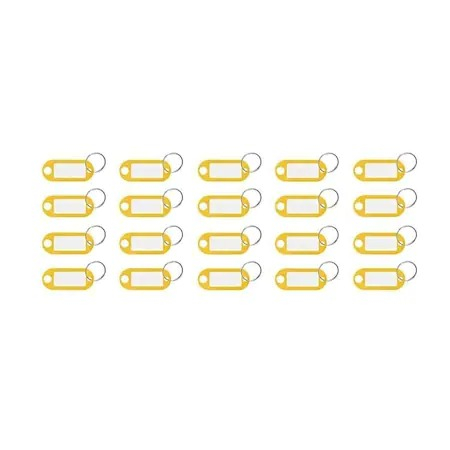Set 100 brelocuri multicolore, din plastic, cu eticheta, pentru chei [3]