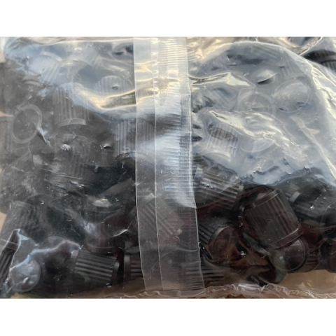 Set 100 capace din plastic universale pentru valva - Negru [1]