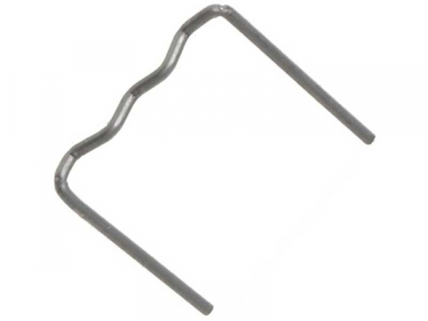 Diverse Unelte - Set 100 capse metalice pentru pistol de sudat plastic, model M drept, 0.8 mm, otel, argintiu