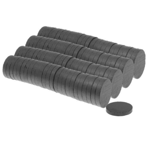CASA & GRADINA - Set 100 magneti ferita disc, universali, 20 x 3 mm, negri