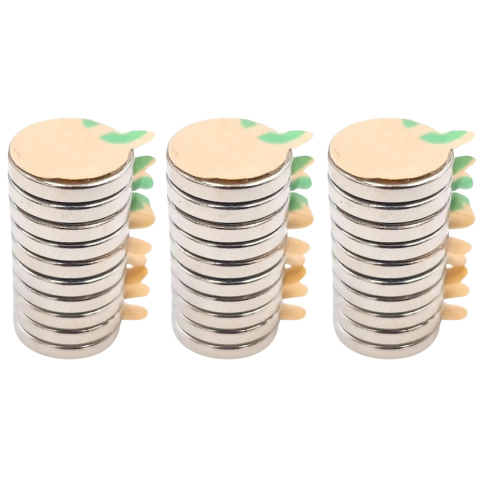 Magneti - Set 100 magneti neodim, autoadezivi, rotunzi, universali, diverse activitati, 8x1 mm