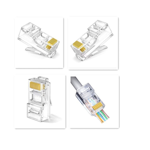 Set 100 mufe ecranate, contacte aurite, RJ 45 CAT6 [3]