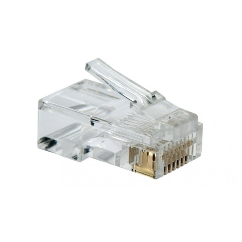 Set 100 x mufa + manson de protectie, RJ45, CAT5 CAT6, 8 pini 8P8C, negru [10]