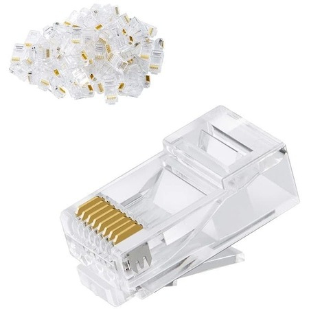 Instrumente LAN - Set 100 mufe ecranate, contacte aurite, RJ 45 CAT5