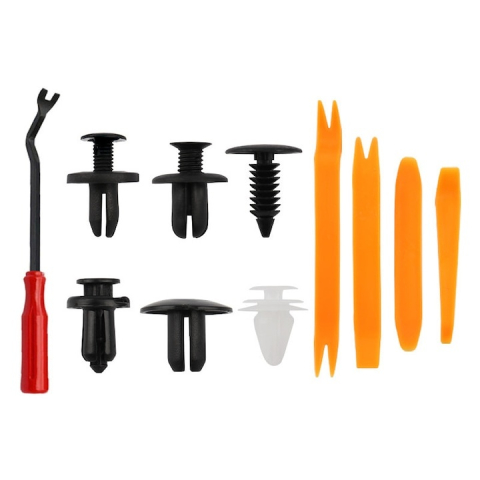 Set 105 cleme clipsuri auto universale, 6 dimensiuni diferite, cu unelte de demontare si cutie organizatoare, pentru caroserie si panouri interioare [3]
