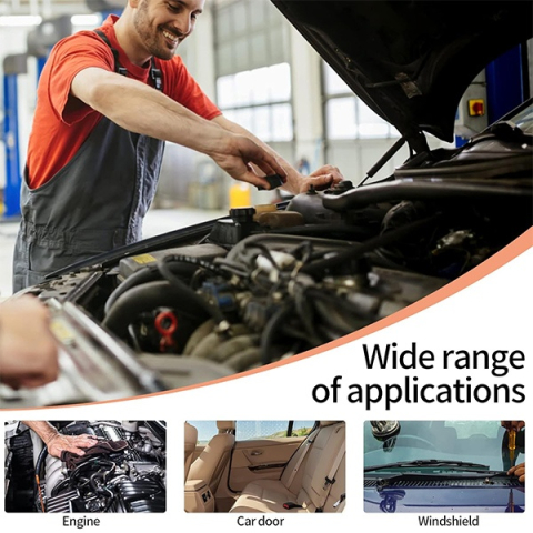 Set 105 piese cleme clipsuri universale pentru reconditionare auto, 6 dimensiuni, cu unelte de demontare, pentru caroserie, panouri si ornamente [7]