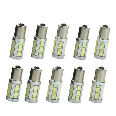 Lumini auto - Set 10x Bec LED universal, auto BA15S, pentru bord, interior, numar, diverse