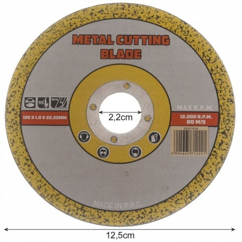 Set 10x Disc universal de taiat metale, diametru 125 mm [3]