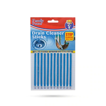 Diverse baie - Set 12 betisoare de uz caznic pentru desfundat sifon si scurgeri, 10 cm lungime bat