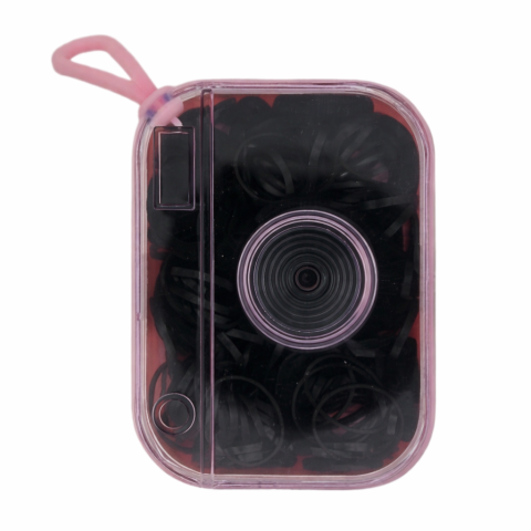 CASA & GRADINA - Set 120 elastice par negre, 20 textile + 100 cauciuc, cutie cu agatatoare, organizare practica