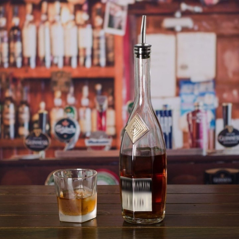 Set 14x Dop cu picurator pentru bauturi, otel inoxidabil, 10.8 x 2.9 cm, negru [3]