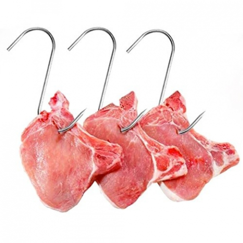 Set 15 carlige pentru afumare mezeluri si carnuri, lungime 15 cm, diametru 3mm [3]