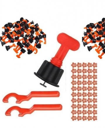 Gresie si faianta - Set 150 tije refolosibile pentru gresie, 2 chei si 50 stele rost de la 1-3 mm