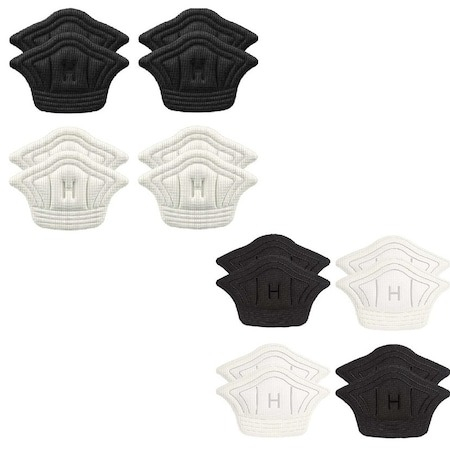 Accesorii incaltaminte - Set 16 branturi pentru calcai cu pernite, Warszawa, Poliester, 5mm, Bej,Negru
