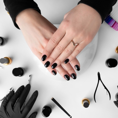 Set 16 piese pentru manichiura si pedichiura, trusa profesionala cu instrumente din otel inoxidabil, etui elegant negru cu interior rosu, compact si portabil, ideal pentru calatorii si ingrijirea comp [9]