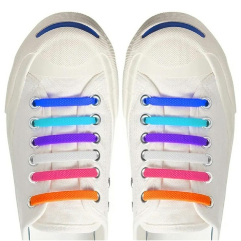 Set 16 sireturi din silicon, elastice, fara legare, universale, multicolore – confort si rapiditate pentru orice tip de incaltaminte [3]