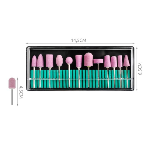 Set 160 capete pentru freza electrica, diamantate, modele diferite, pentru manichiura si pedichiura [6]