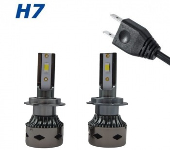 Set 2 becuri auto D8 H7 100W, 15000 lumeni, cooler de racire [5]