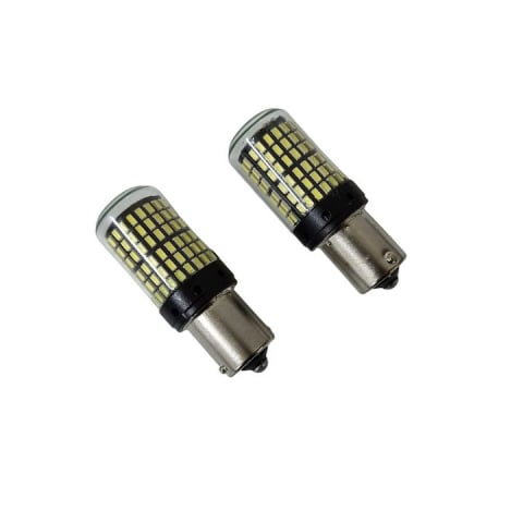 Lumini auto - Set 2 becuri auto, LED alb, canbus BA15S, 21W
