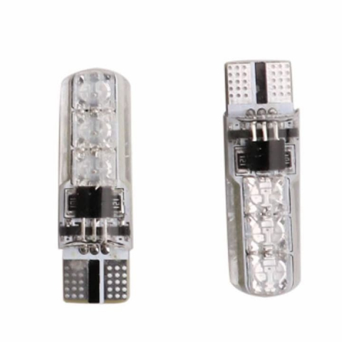 ARTICOLE AUTO - Set 2 becuri auto, LED, T10, RGB, 12V
