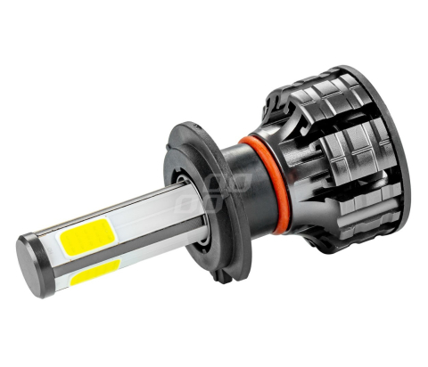 Set 2 becuri LED auto H7 COB 4Side, 6500K, 3800 lm, 38W, 12/24V, 4 fete luminoase [4]