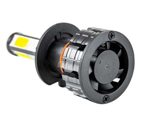 Set 2 becuri LED auto H7 COB 4Side, 6500K, 3800 lm, 38W, 12/24V, 4 fete luminoase [6]