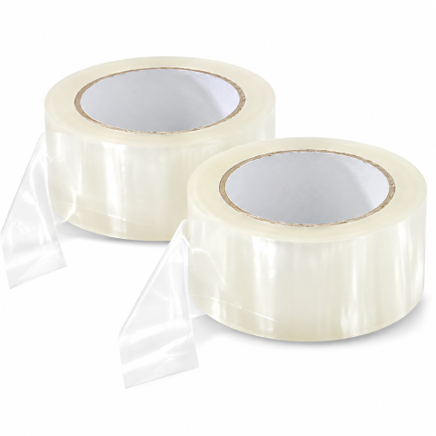 Set 2 benzi adezive transparente 48 mm x 90 m pentru ambalar [1]