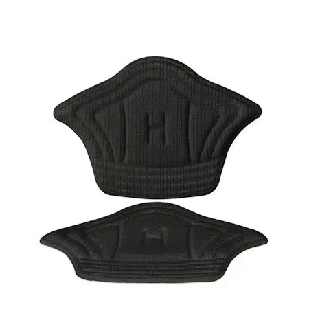Accesorii incaltaminte - Set 2 branturi pentru calcai cu pernite, Warszawa, Poliester, 5mm, Negru