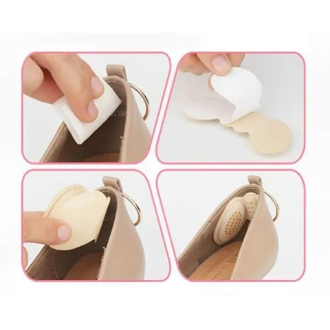 Set 2 branturi pentru calcaie, universale, reutilizabile, pentru diverse tipuri de incaltaminte, 9.8 x 4 cm, roz [3]