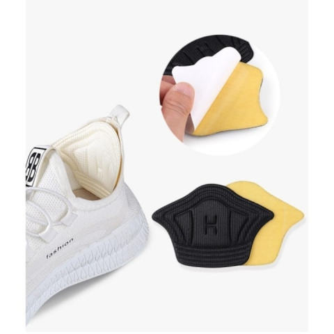 Set 2 bucati protectii calcai pentru pantofi, adidasi, 5mm grosime, marime universala, Alb/Negru [3]