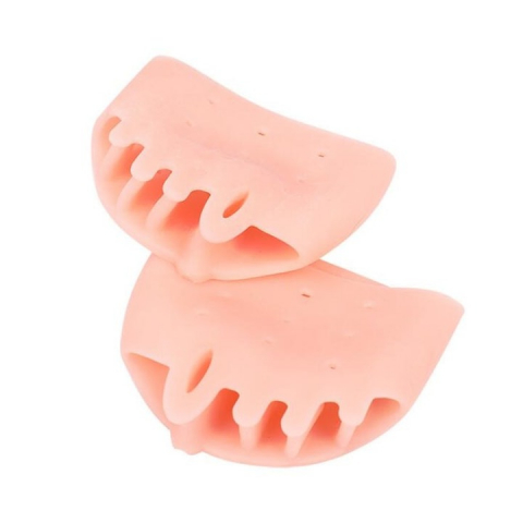ÎNGRIJIRE PERSONALĂ - Set 2 bucati protectii pentru monturi, separatoare degete, elastic, universal, 7 x 9 cm, bej