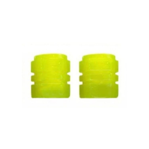 Iluminat biciclete - Set 2 capace ventil, lumini pentru bicicleta, fosforescente, ABS, universale, galben