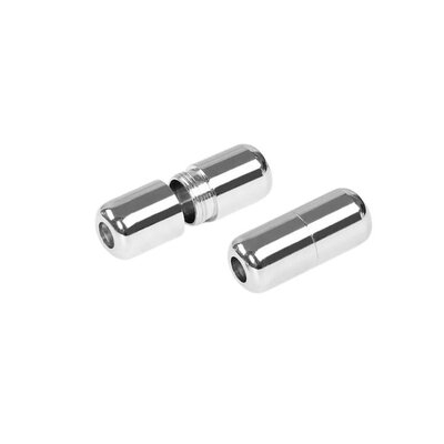 Set 2 capsule argintii pentru sireturi, din metal rezistent, inchidere cu filet, accesorii pentru fixare fara nod, compatibile cu pantofi sport, casual si sneakers [2]