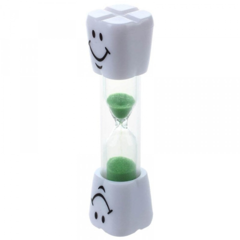 Set 2 clepsidre pentru perierea dintilor, 3 minute, 10 x 2.5 cm, verde [5]
