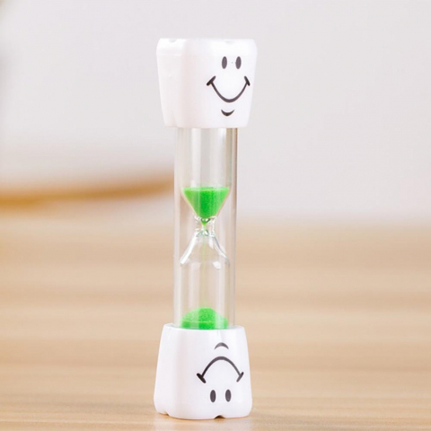 Set 2 clepsidre pentru perierea dintilor, 3 minute, 10 x 2.5 cm, verde [7]