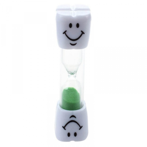 Set 2 clepsidre pentru perierea dintilor, 3 minute, 10 x 2.5 cm, verde [4]