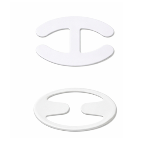 Set 2 clipsuri pentru bretele sutien tip H, alb, efect push up, fixare sigura anti-alunecare, discret si reutilizabil