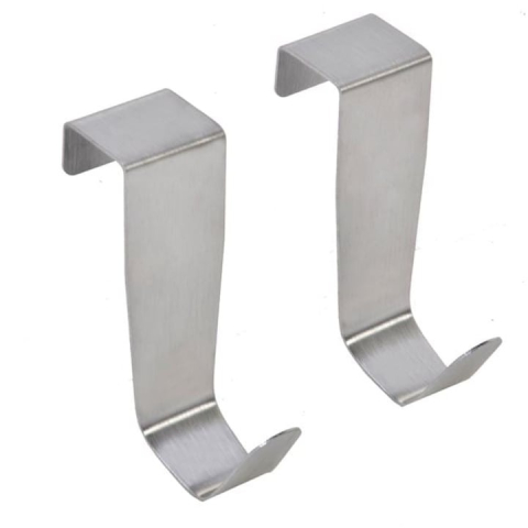 Set 2 cuiere pentru usa, inox, 9 cm, argintiu [8]