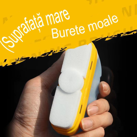 Set 2 Degresanti Auto pentru Geamuri, Oglinzi si Parbriz, Anti-Aburire, Agent Puternic pentru Indepartarea Murdariei si Peliculei Grase, 2 x 120 ml, Alb-Galben [1]