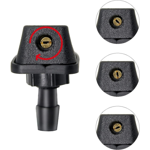 Set 2 duze universale de spalare pentru parbriz, model reglabil tip ceata, plastic rezistent, 3.5x2.7 cm, culoare neagra [7]