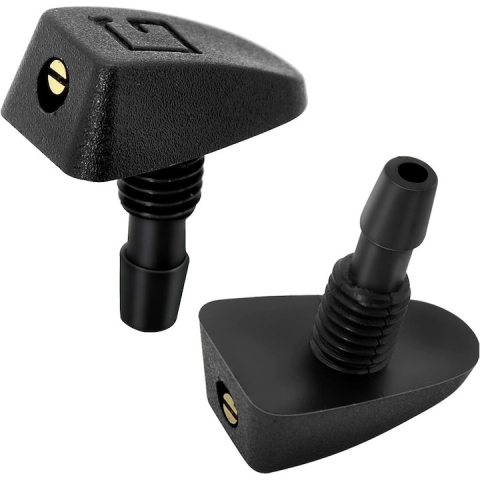 ARTICOLE AUTO - Set 2 duze universale pentru spalare parbriz, reglare flux 360°, tip ceata, plastic rezistent, 0.9 x 1.6 x 2.6 cm, culoare neagra