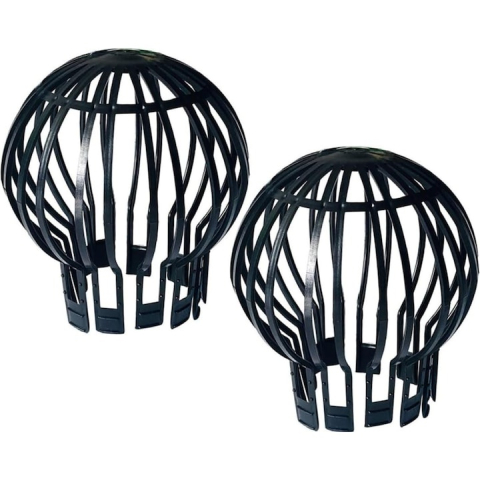 CASA & GRADINA - Set 2 filtre pentru jgheab, pentru protejarea scurgerii si mentinerea fluxului apei, plastic rezistent, 132x145 mm, negru – solutie practica pentru prevenirea infundarii jgheaburilor